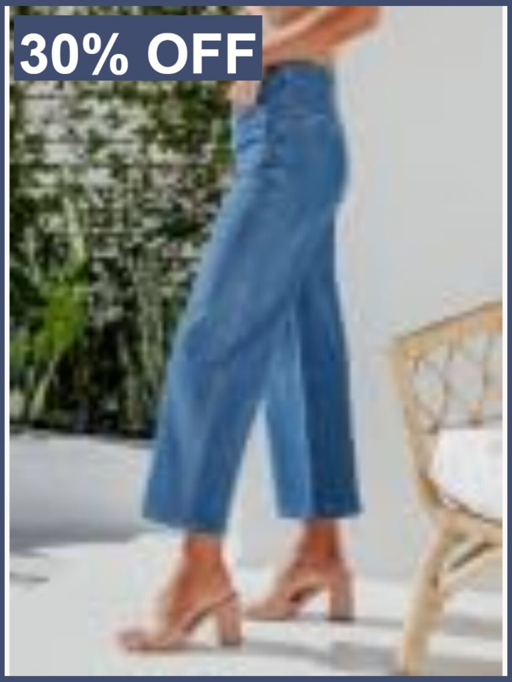 High Waisted Wide Leg Stretchy Straight Jeans Loose Denim Pants Pocket - Picture 3 of 7